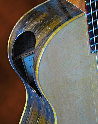 Indian Rosewood Concert Guitar - Back View